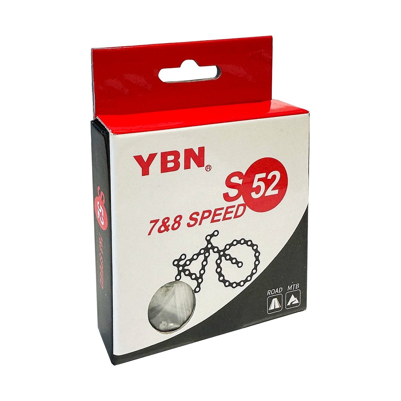 4715725000131 - YBN S-52 Kette 7 8 Gang 116 Glieder für MTB und Rennrad - Kompatibel mit Campagnolo Shimano SRAM 4715725000131 - YBN S-52 Kette 7 8 Gang 116 Glieder für MTB und Rennrad - Kompatibel mit Campagnolo Shimano SRAM