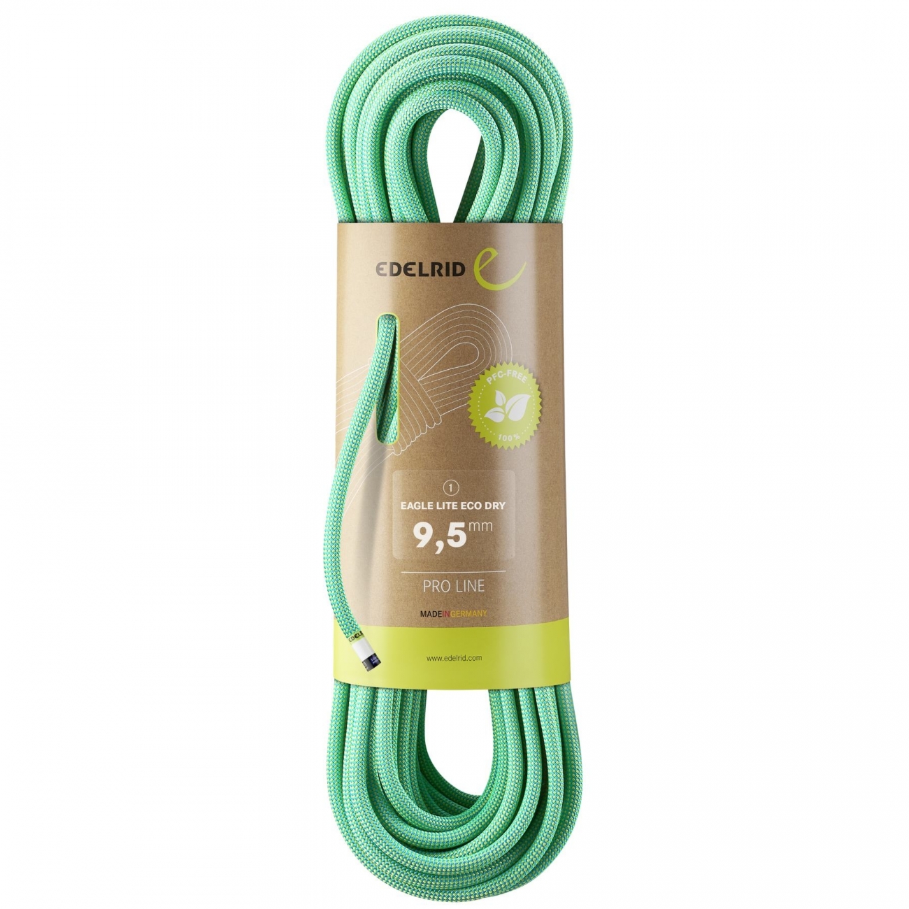 4028545169330 - Dynamisches Kletterseil Eagle Lite Eco Dry 95mm Grün 50M Wasserabweisend 4028545169330 - Dynamisches Kletterseil Eagle Lite Eco Dry 95mm Grün 50M Wasserabweisend