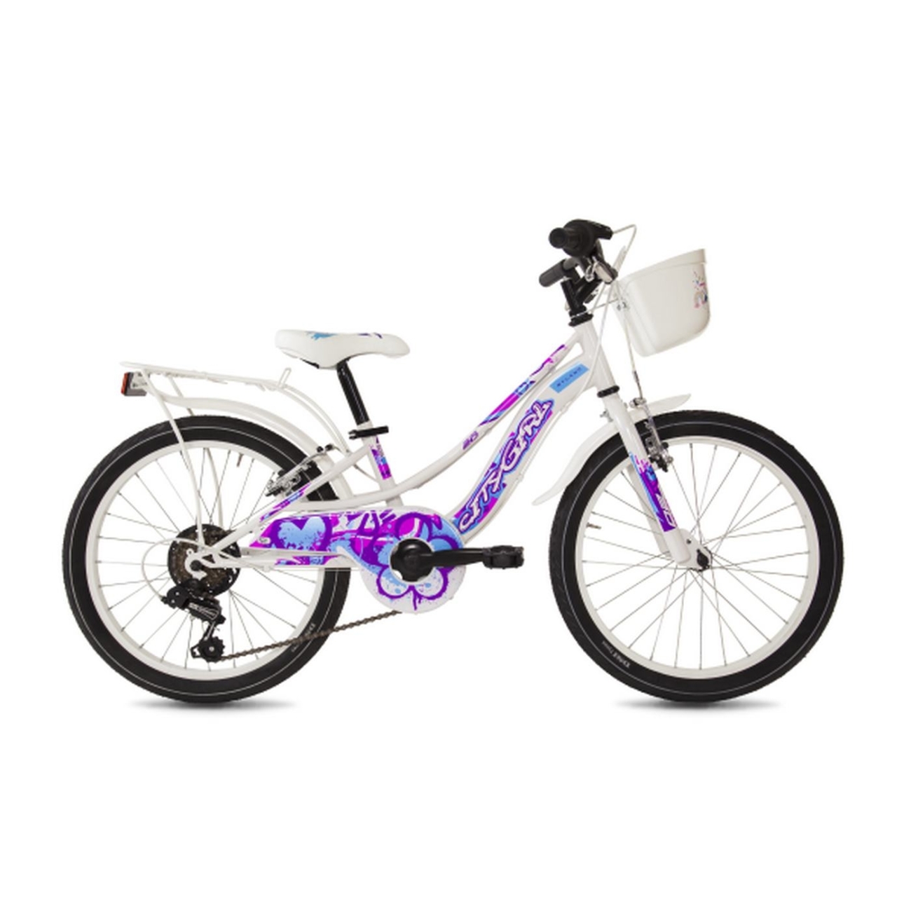 8059796061131 - City Girl 20 Kinderfahrrad - Weiß mit Shimano 6-Gang und V-Brake 8059796061131 - City Girl 20 Kinderfahrrad - Weiß mit Shimano 6-Gang und V-Brake