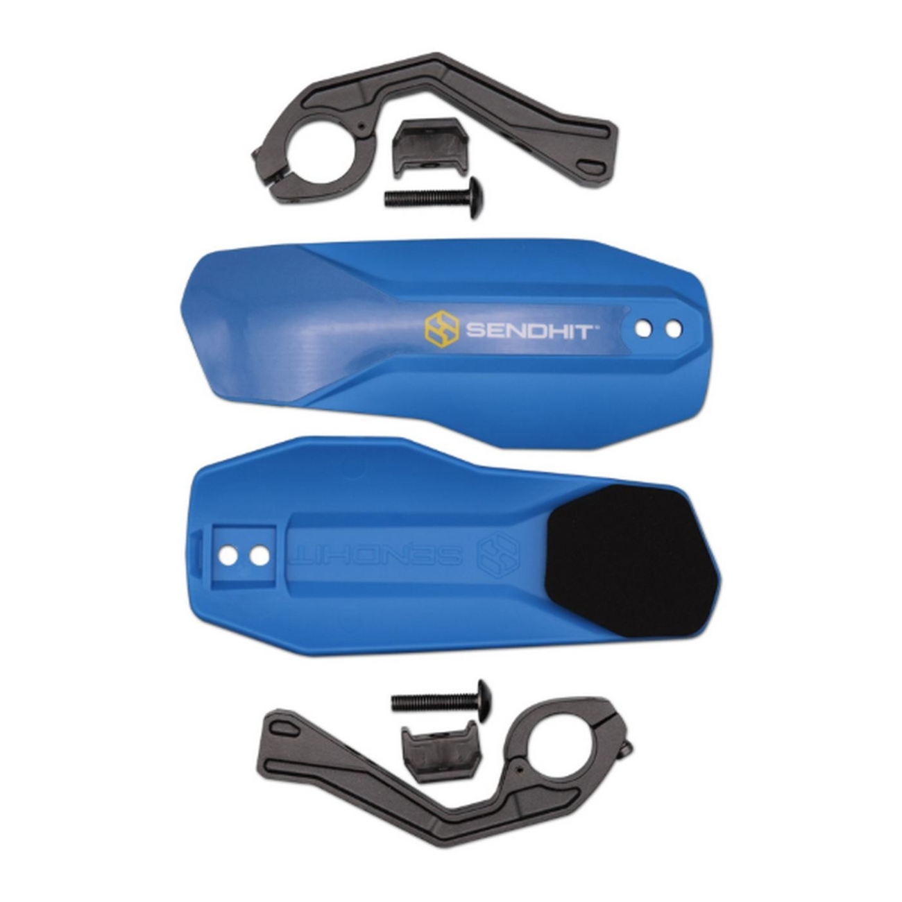 3770012688189 - Paar verstellbare MTB-Handschützer aus ultra-robustem Nylon - Blau Made in France 3770012688189 - Paar verstellbare MTB-Handschützer aus ultra-robustem Nylon - Blau Made in France