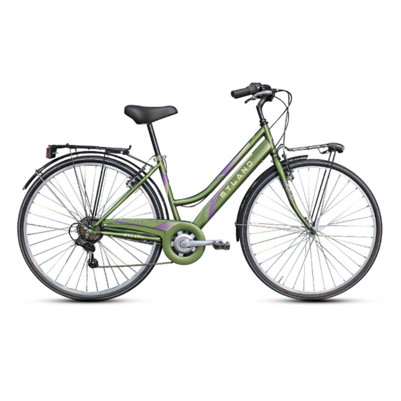 8059796061377 - Damen City Fahrrad 28 Grün-Lila mit Shimano 7-Gang Größe M 8059796061377 - Damen City Fahrrad 28 Grün-Lila mit Shimano 7-Gang Größe M