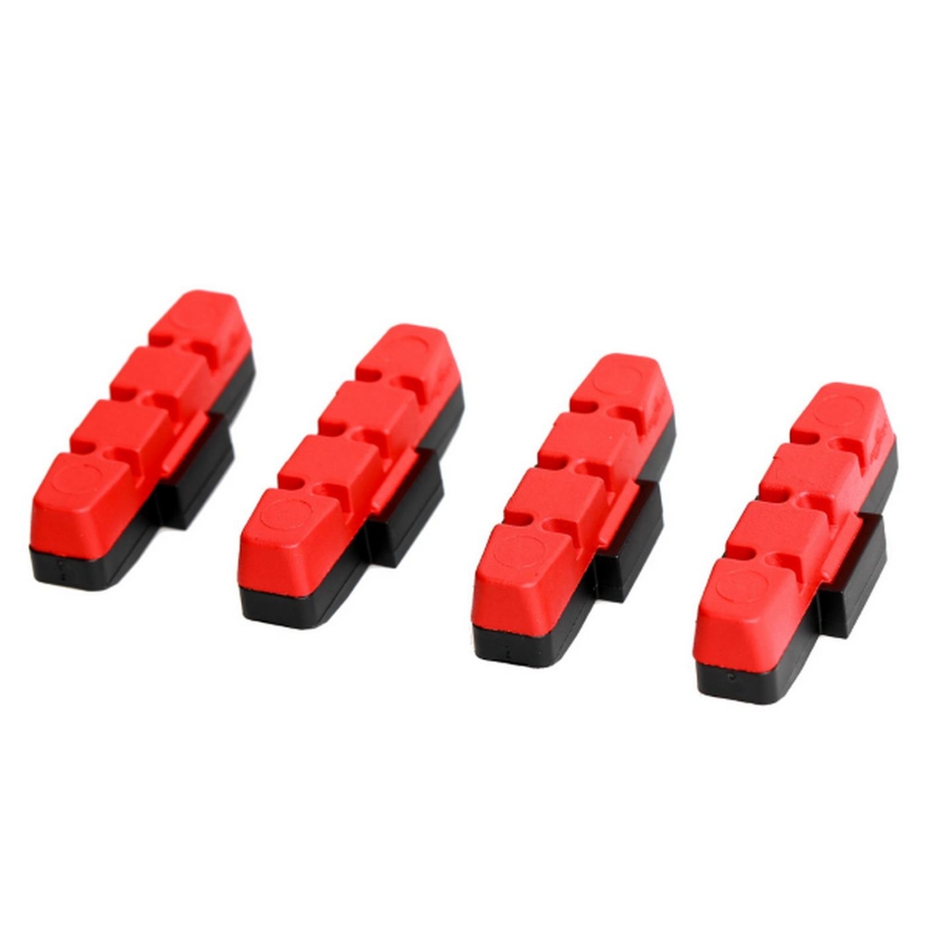 4055184002650 - 2 Paar Rote Bremsbeläge für Aluminiumfelgen Kompatibel mit Magura 4055184002650 - 2 Paar Rote Bremsbeläge für Aluminiumfelgen Kompatibel mit Magura
