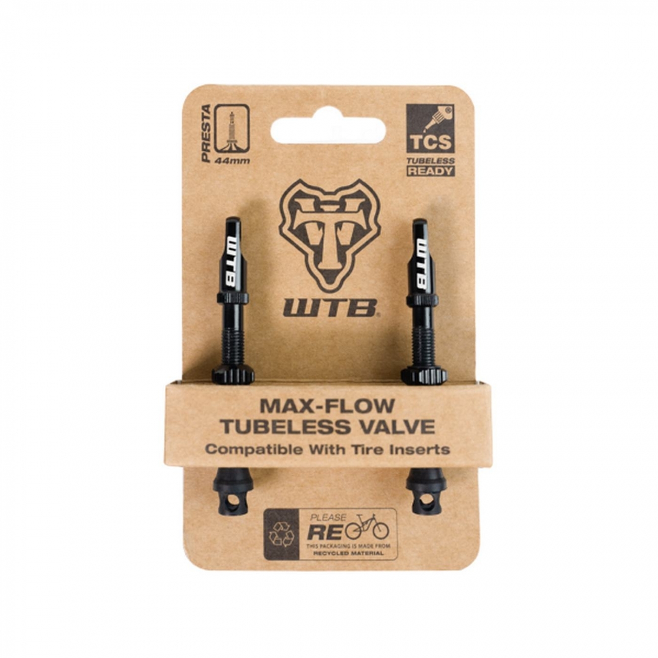 0714401951129 - Paar Tubeless Ventile TCS Max-Flow Aluminium 46mm Schwarz für Reifeneinsätze 0714401951129 - Paar Tubeless Ventile TCS Max-Flow Aluminium 46mm Schwarz für Reifeneinsätze