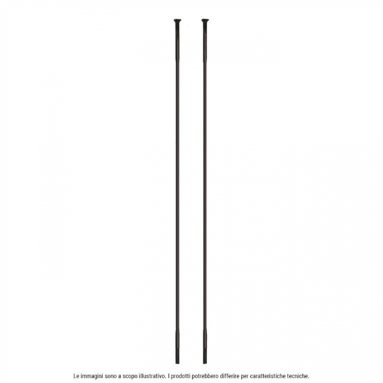 5400540227311 - D-Light Inox Speichen 250mm Schwarz mit Messingnippel 12mm - 4 Stück Packung