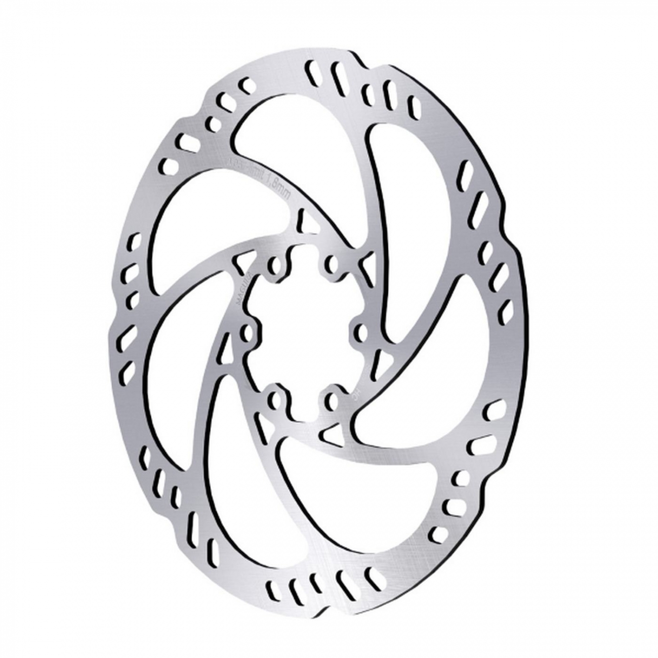 4055184013526 - Storm HC 160mm Bremsscheibe Silber Monoblock 6-Loch für Enduro Freeride Downhill