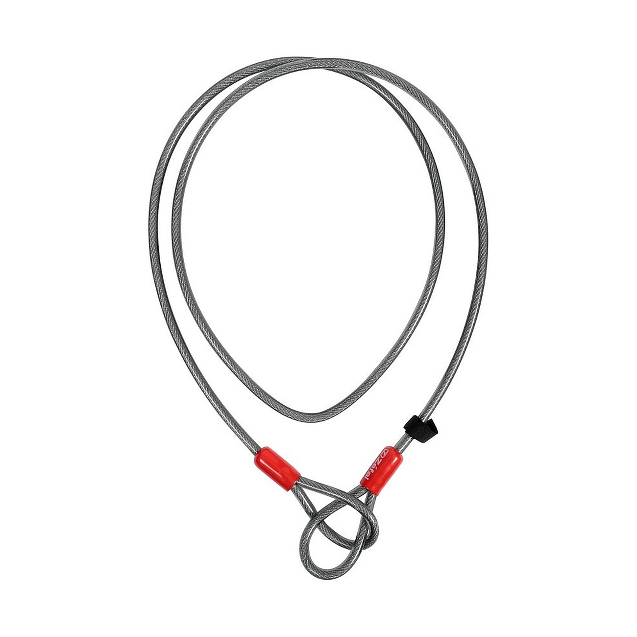 3420584913218 - Sicherheitsstahlseil mit Schlaufenenden 10x2200mm K-Traz Cable L Grau Rot