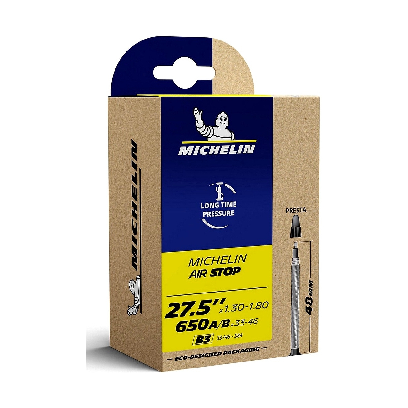 3528704686483 - Michelin 275 Schlauch Presta 48mm ETRTO 33 46-584 - Standard Robust und Zuverlässig 3528704686483 - Michelin 275 Schlauch Presta 48mm ETRTO 33 46-584 - Standard Robust und Zuverlässig