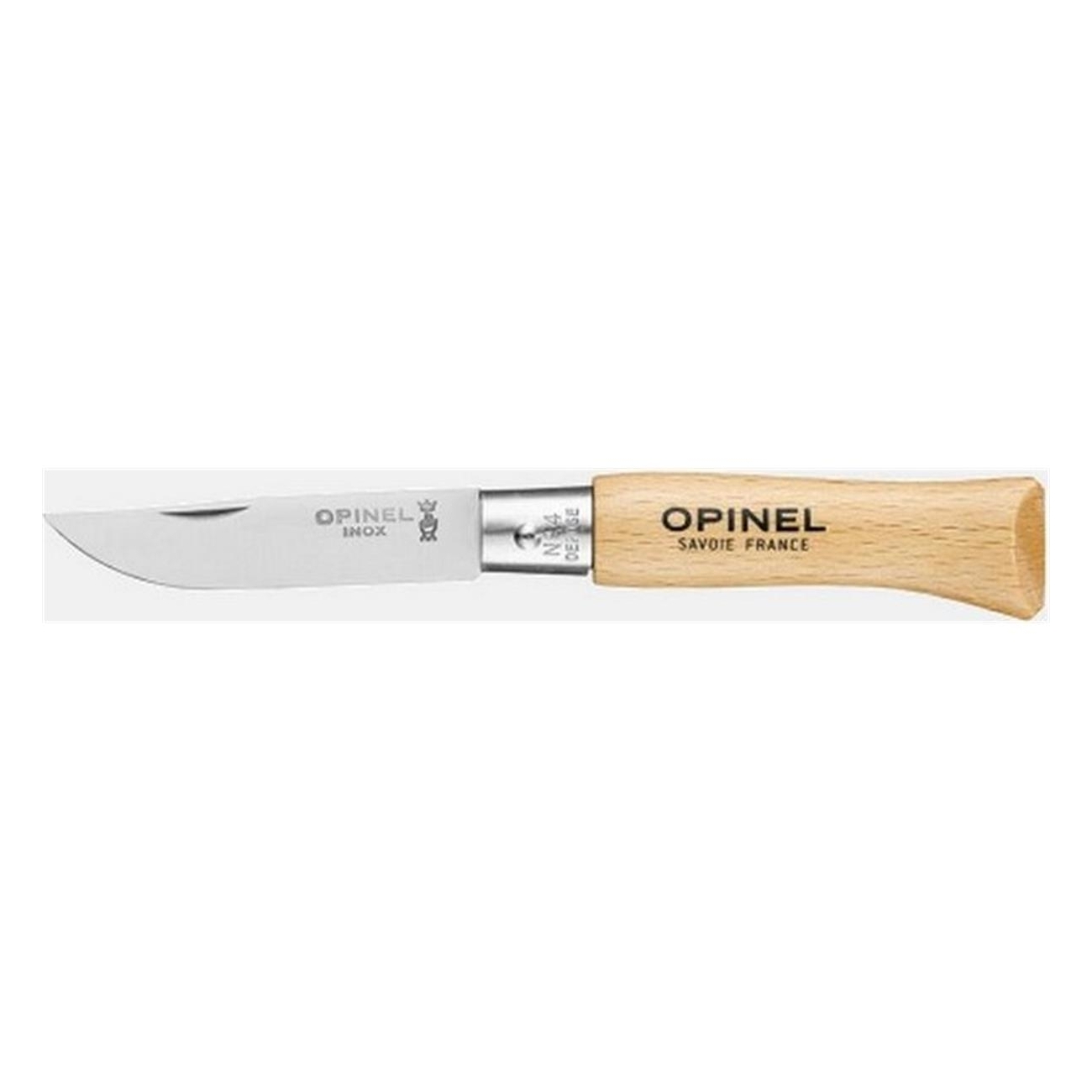3123841210401 - Set aus 12 Opinel Viroblock N4 Inox mit 5 cm Klinge und Buchenholzgriff 3123841210401 - Set aus 12 Opinel Viroblock N4 Inox mit 5 cm Klinge und Buchenholzgriff