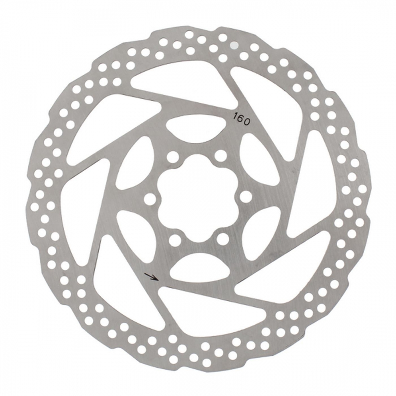 8059796063227 - Bremsscheibe Monoblock 160mm Silber 6 Löcher Leicht und Robust 8059796063227 - Bremsscheibe Monoblock 160mm Silber 6 Löcher Leicht und Robust