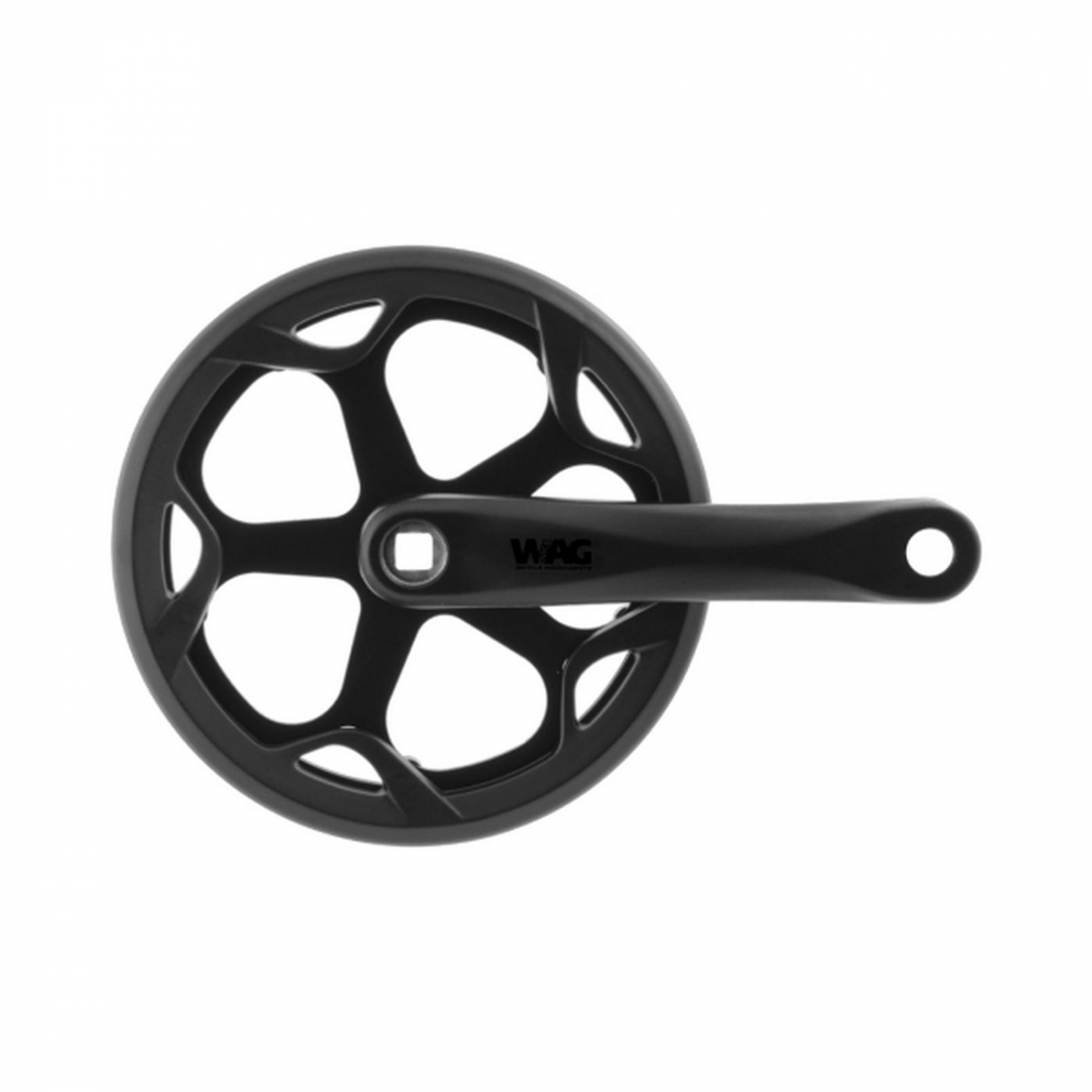 8059796062237 - Aluminium Fat Bike Kurbel Schwarz 46D 165mm - Ideal für Urbanen Einsatz