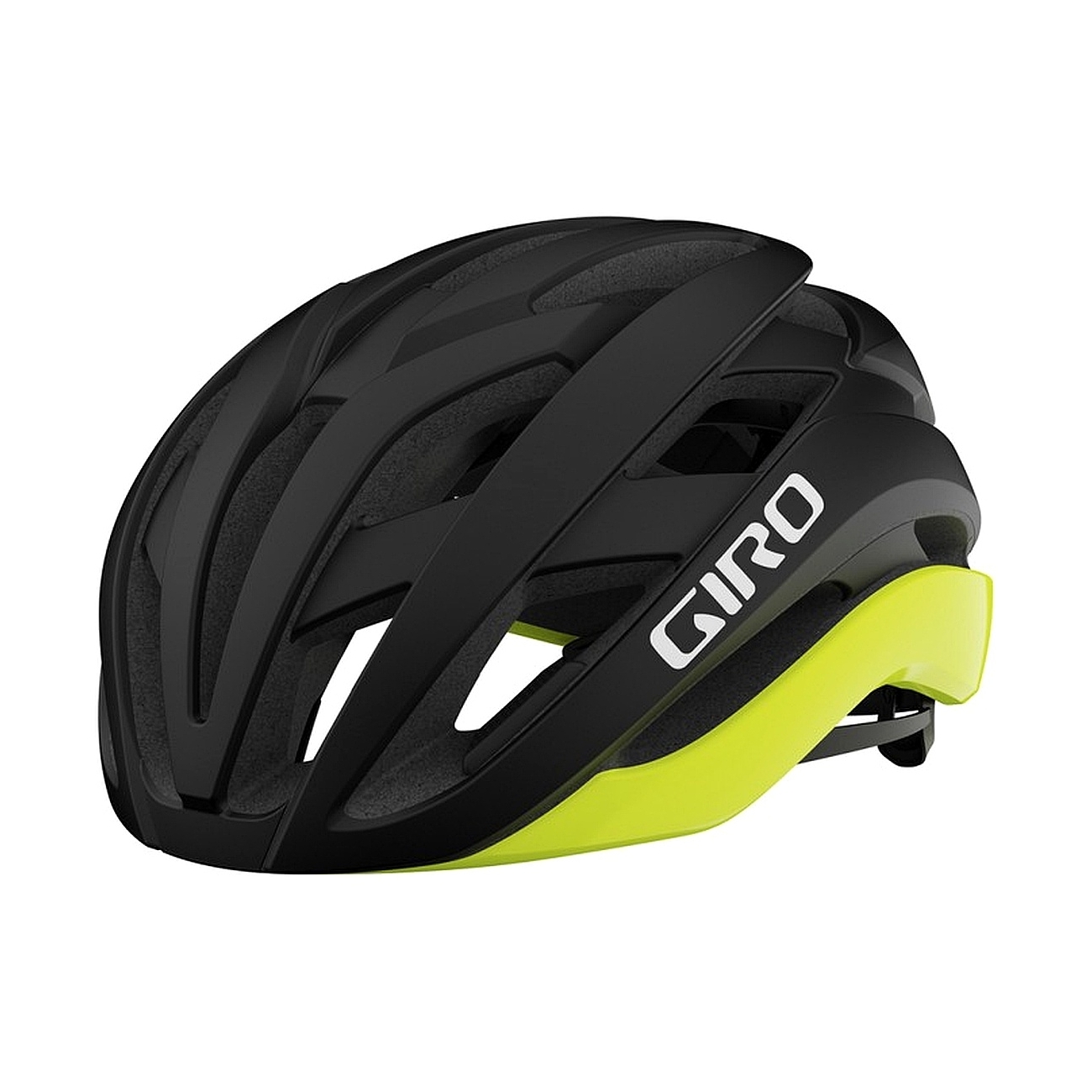 0196178177566 - Giro Cielo MIPS Helm Schwarz Gelb Größe M (55-59 cm) mit 22 Belüftungsöffnungen