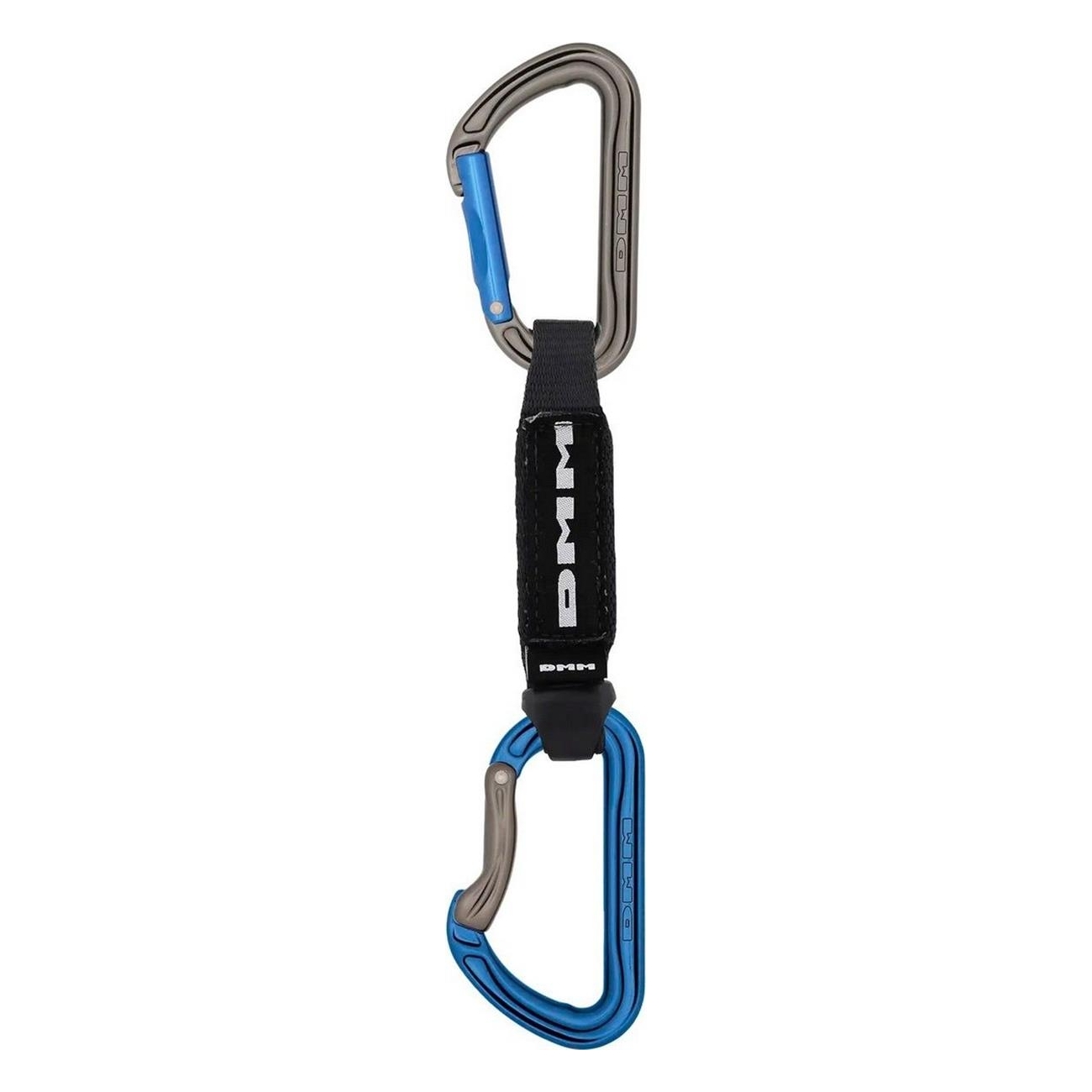 5031290224260 - DMM Expresse Shadow 12cm Blau Schlingenmaterial - Nylon (PA) Schnapper Art - Gebogen - Gerade Expressschlingenlänge - 120 mm