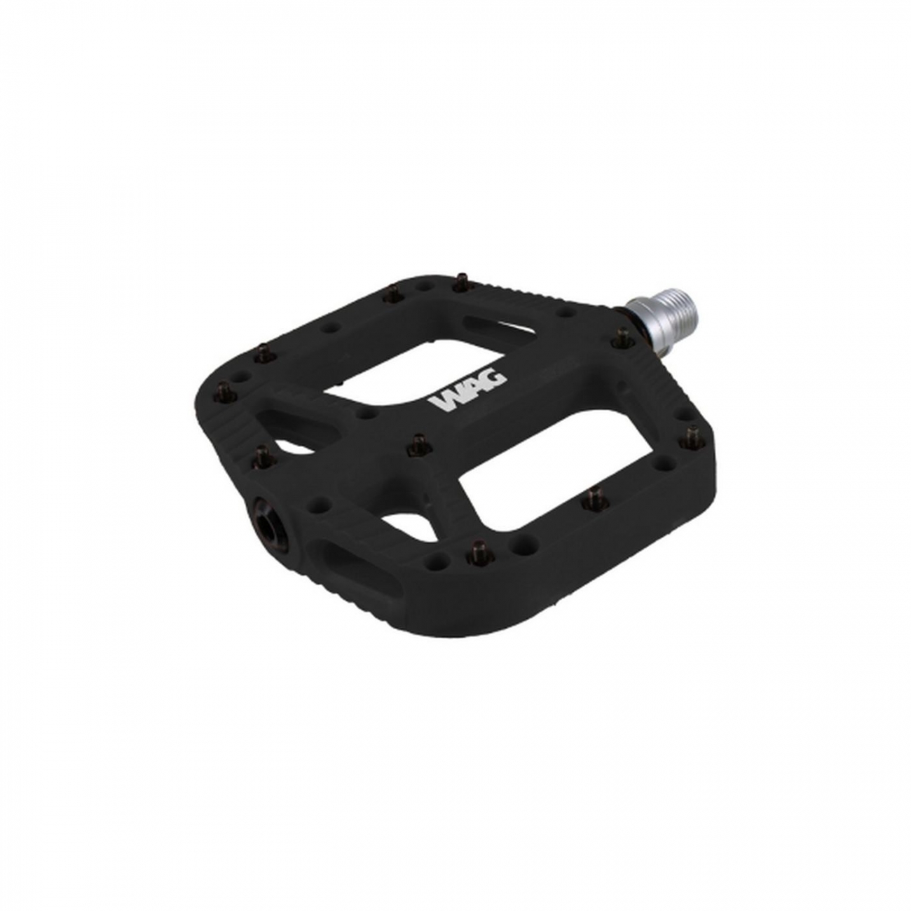 8059796062503 - Flache MTB-Pedale Schwarz aus Verbundharz mit Chromoly-Achse und 10 PIN pro Seite 8059796062503 - Flache MTB-Pedale Schwarz aus Verbundharz mit Chromoly-Achse und 10 PIN pro Seite