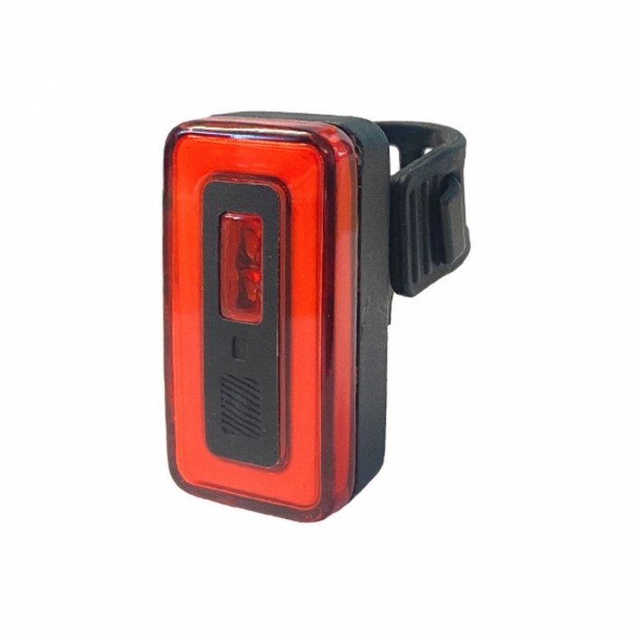 Luce Posteriore Bici LUMIO Nera - Stop Alert, 22 LED, USB Ricaricabile (30g) - 1 - Luci Posteriori - 8059796067577