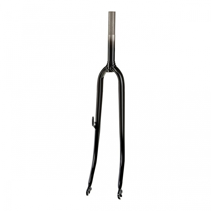 Mens 28 inch Steel Bike Fork Caliper Brake 22mm Steerer Black
 - 1