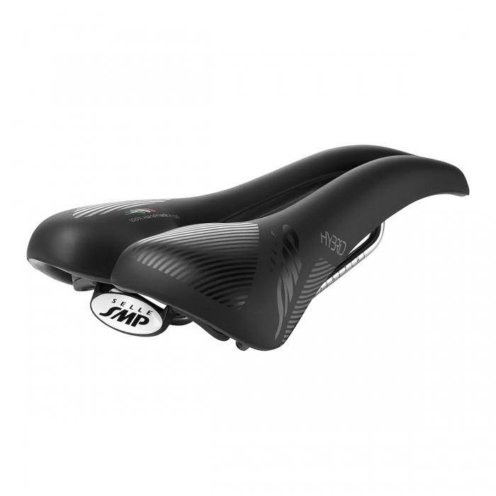 Sella SMP Hybrid Nera 2020 Acciaio Inox per MTB Strada Gravel
 - 1 - Selle MTB - 8032568527790
