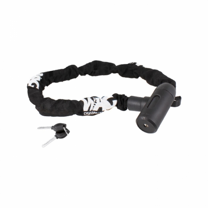 Cadena de Acero Templado Negra 6x6 mm, 900 mm con Llave - 1