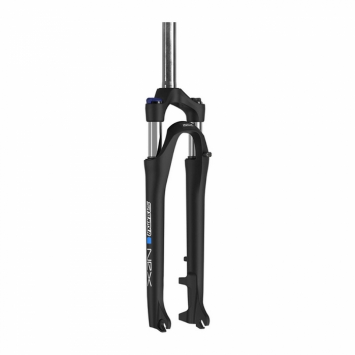 Horquilla Bicicleta Nex 700c Disco 63mm Muelle Bloqueo HLO QR 5x100mm Negro Mate - 1