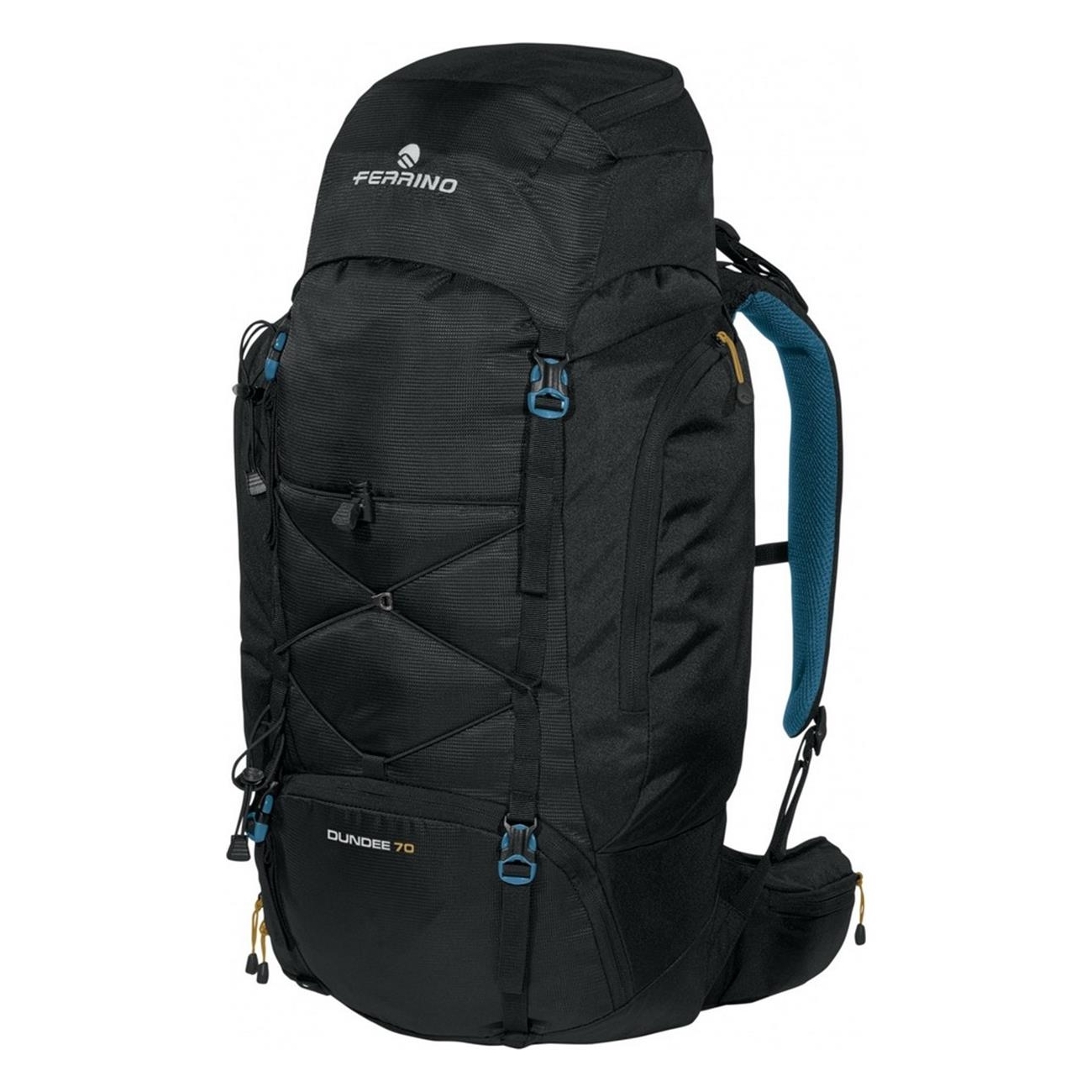 Zaino Dundee 70L Nero per Escursionismo e Viaggi