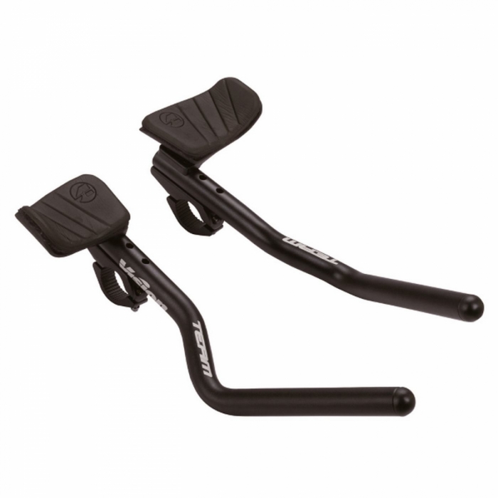 Clip-on TEAM J-bend 2 pezzi Accessori Ergonomici Bici Corsa Triathlon - 1 - Prolunghe manubrio - 4713170241697