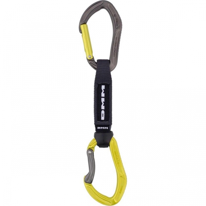Rinvio Rapido Alpha Sport per Arrampicata Sportiva - 12cm, Lime, Moschettoni Ergonomici - 1 - Rinvii - 5031290223799
