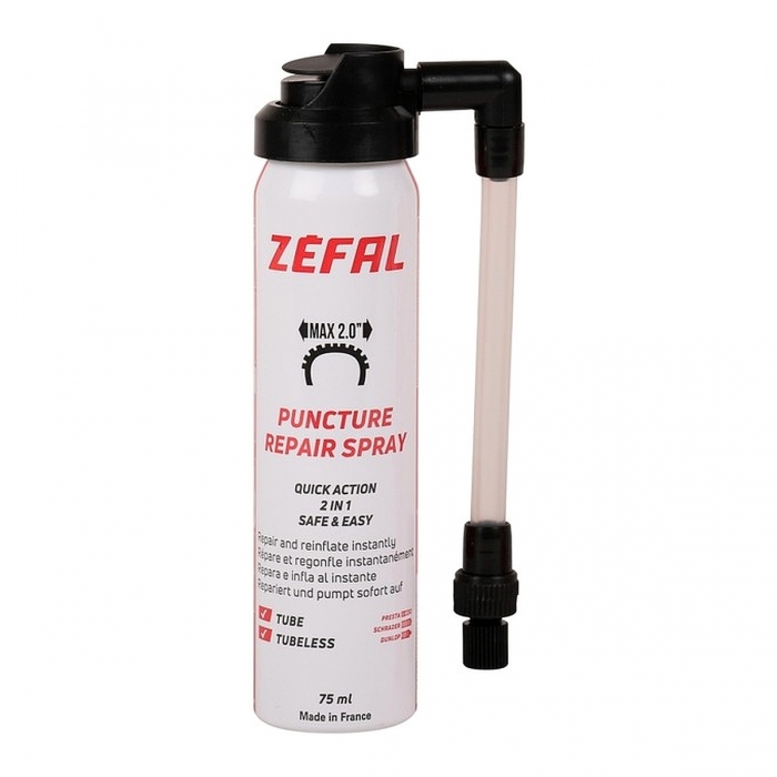 ZEFAL Fast 75ml Reifenreparatur für Schlauchlos & Schlauch
 - 1
