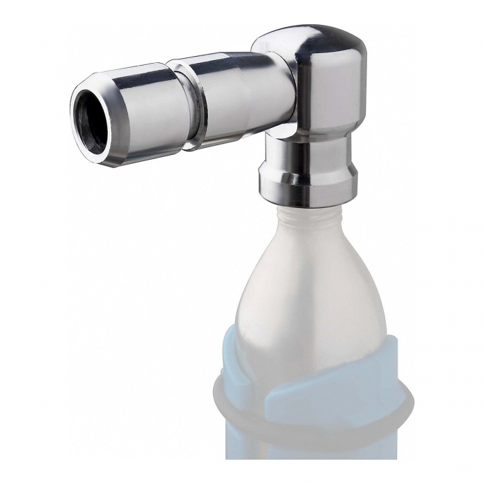 CO2 Fahrradpumpe Aluminium für Presta Schrader Ventile
 - 1