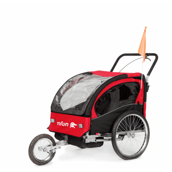 Baby- / joggingwagen nfun ncab rot / schwarz - 1