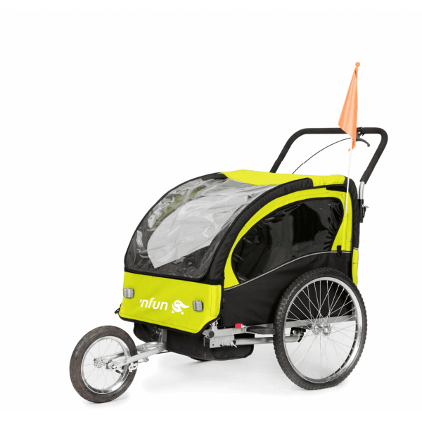 Carrello porta bimbo/jogging nfun ncab lime/nero - 1 - Tutti i prodotti - 8055320653186