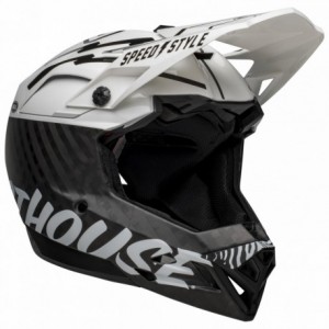 Helm full-10 weiß/schwarz größe 57-59cm - 1