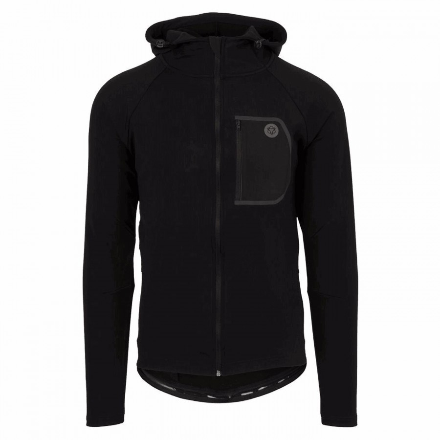 Sweatshirt mtb hoodie sport dwr man black size s - 1