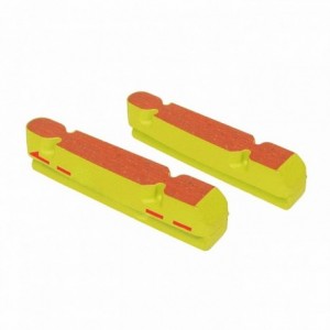 Corsa/team 54mm yellow brake pads for aluminum rims - 1