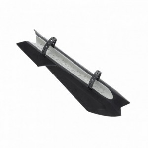 Mtb front mudguard 26/27.5/29 in black rubber - attachment to the frame - 1