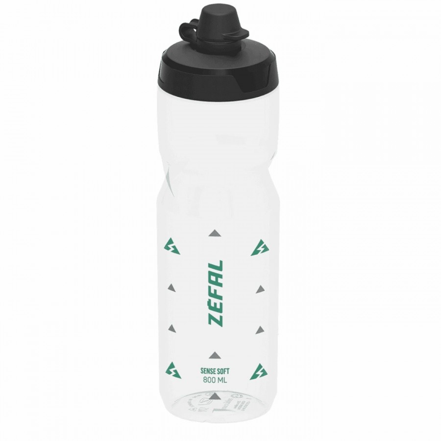 Sense soft water bottle 800ml no-mud grün-transparent - 1