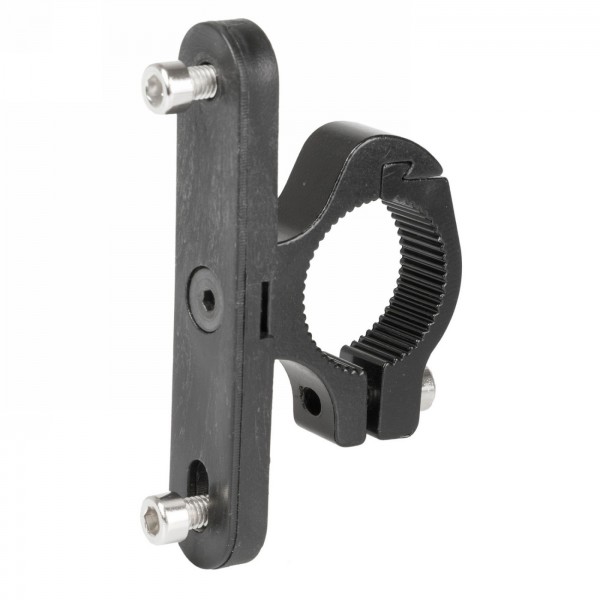 adaptateur pour fixer un porte-bidon sur le guidon, m-wave, alu, noir, sur carte - 1