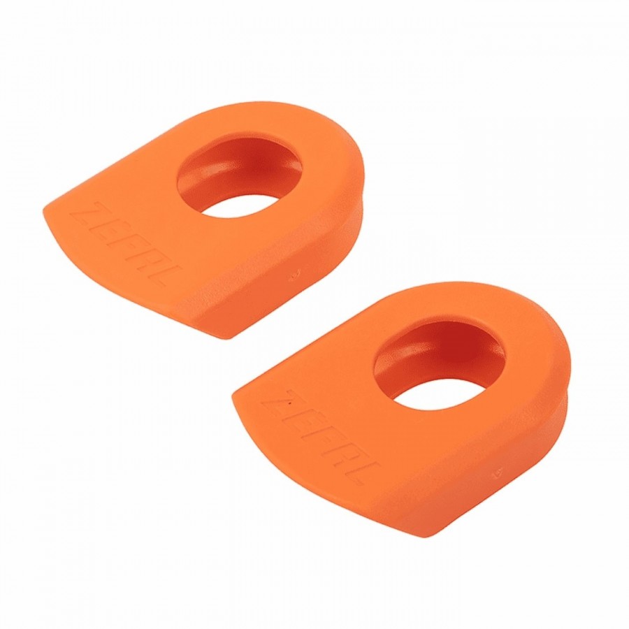 Orange crank armor pedal guards - 1