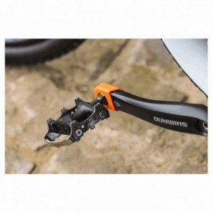 Orange crank armor pedal guards - 2