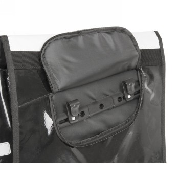 Messenger bag, m-wave 'lockers bay', support de porte-bagages intégré et ajustable (fixation oblique optimisée pour la gauche) -