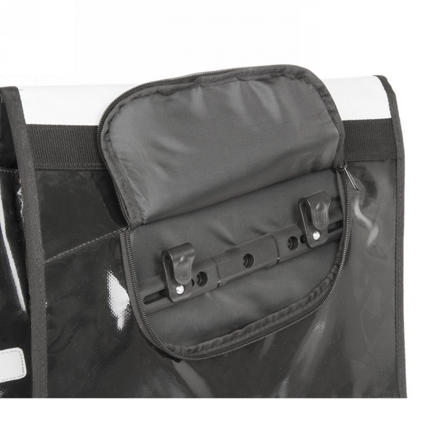 Messenger bag, m-wave "lockers bay", integrierter, justierbarer gepäckträgerhalter (optimierte schräge befestigung für linke - 2