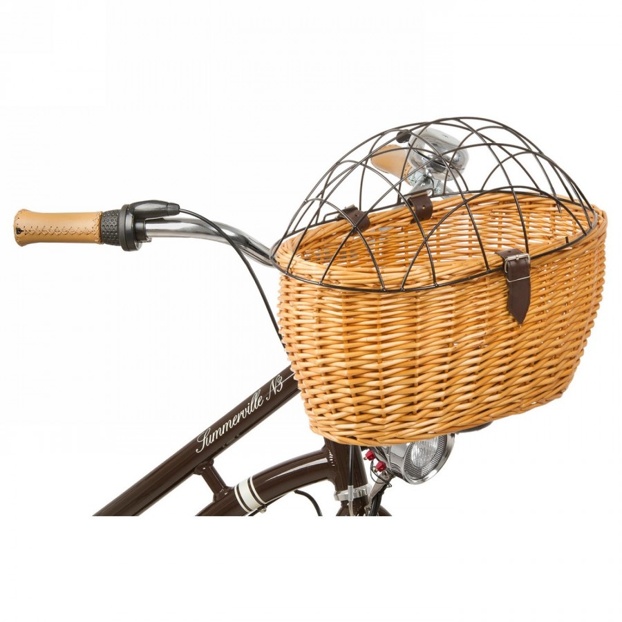 Wicker basket, m-wave 'ba pet', also suitable for pets, 430 x 295 x 220/140 mm, attachment to seat tube or stem - 3