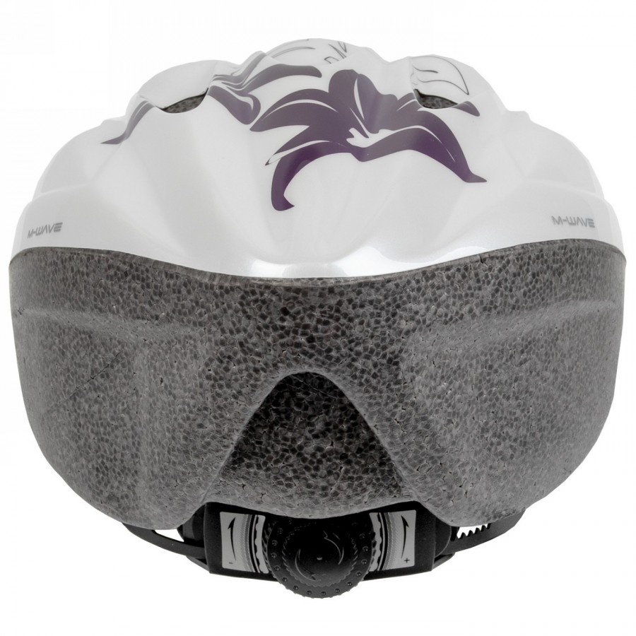 Casco per adulti/giovani, attivo, design: fiore bianco, taglia l 58 - 61 cm, con sistema ad anello, scatola - 4 - Caschi - 40154