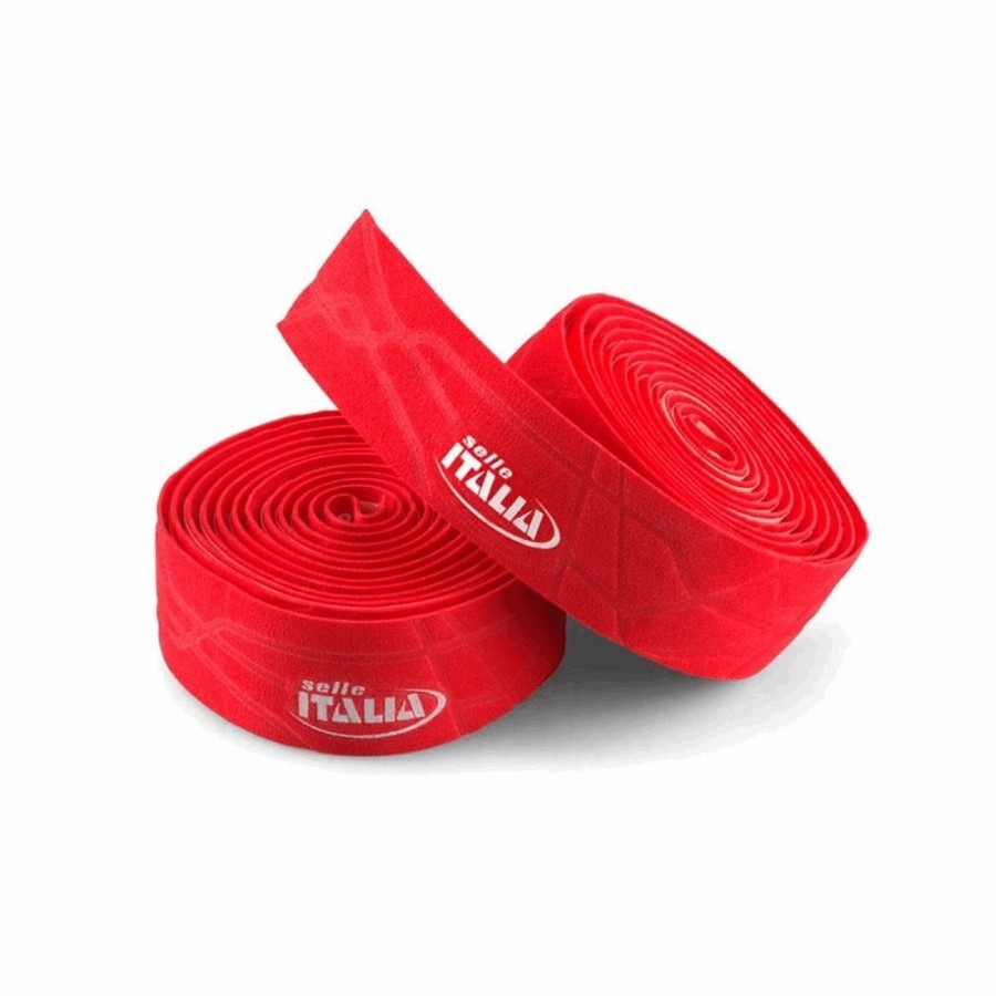 Smootape granfondo red handlebar tape + black cap - 1