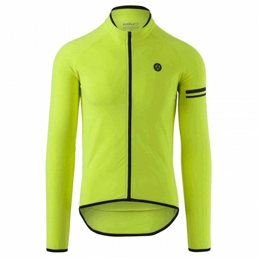 Maillot homme thermo sport jaune fluo - manches longues taille xl - 1