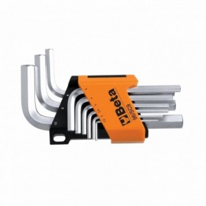 9pcs short hex keys kit from 1.5 to 10mm silver - 1