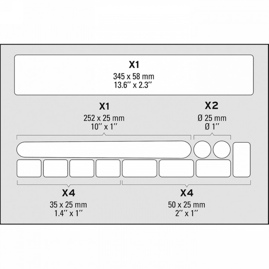 Zefal zefal skin armor m kit 12 st - 3