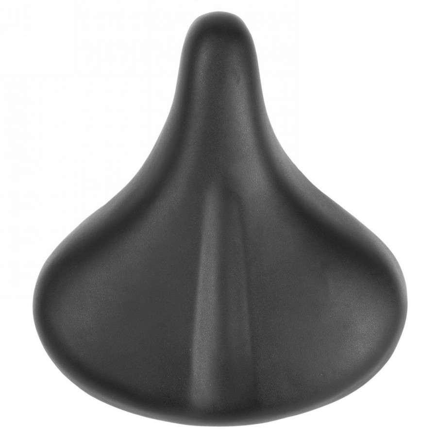 selle ventura, 262 mm x 240 mm, cadre chromé, ressorts de traction et de compression chromés, avec réflecteur, avec taquet, noir