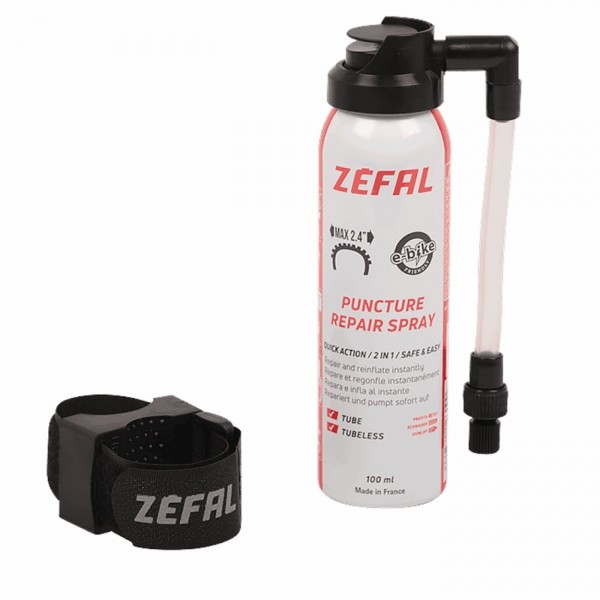 Gonfle et répare les pneus tubeless 100ml avec support - 1