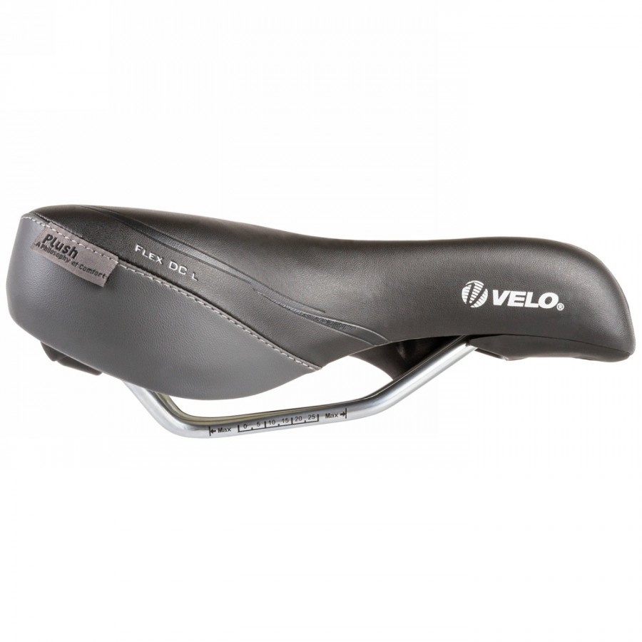 Ladies' saddle, velo plush, flex dc l, only 368g, without clamp, with deep v-cut, on card - 2