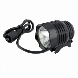1200 lumen black finish headlight with rechargeable battery pack - 1