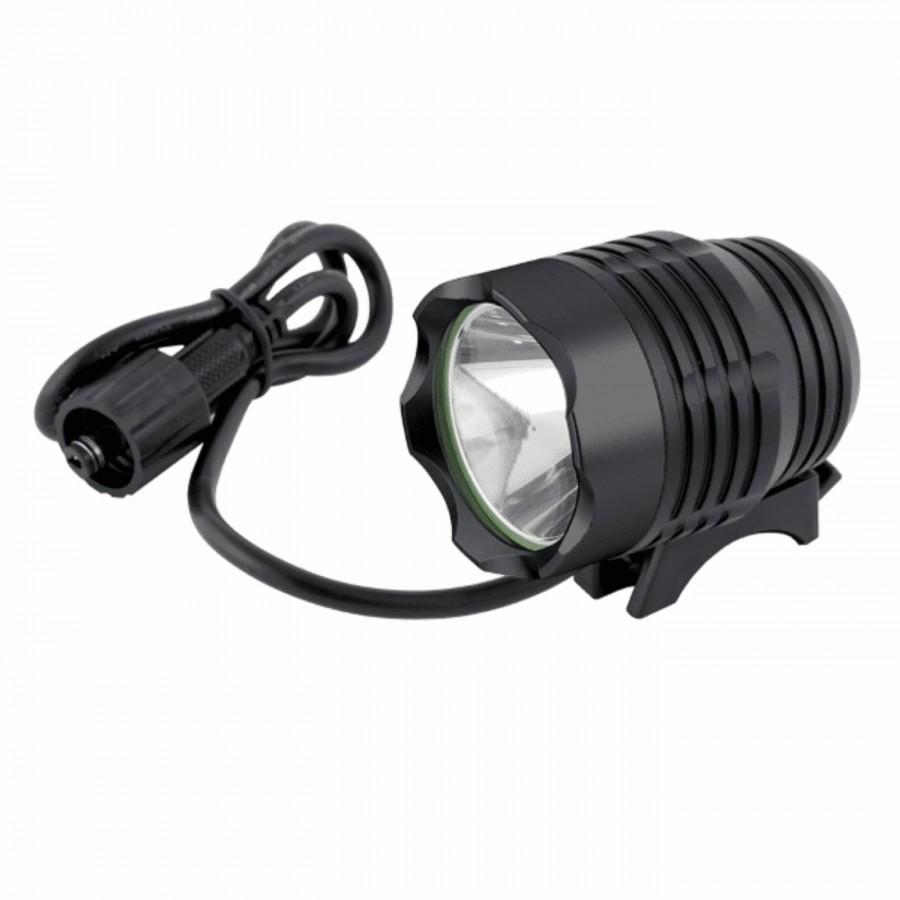 Lampe à finition noire 1200 lumens avec batterie rechargeable - 1